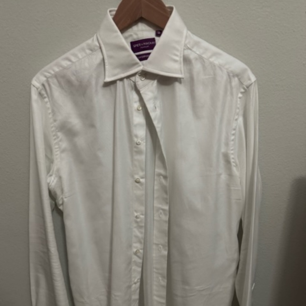 White Royal Twill Spier and Mackay Monti Shirt